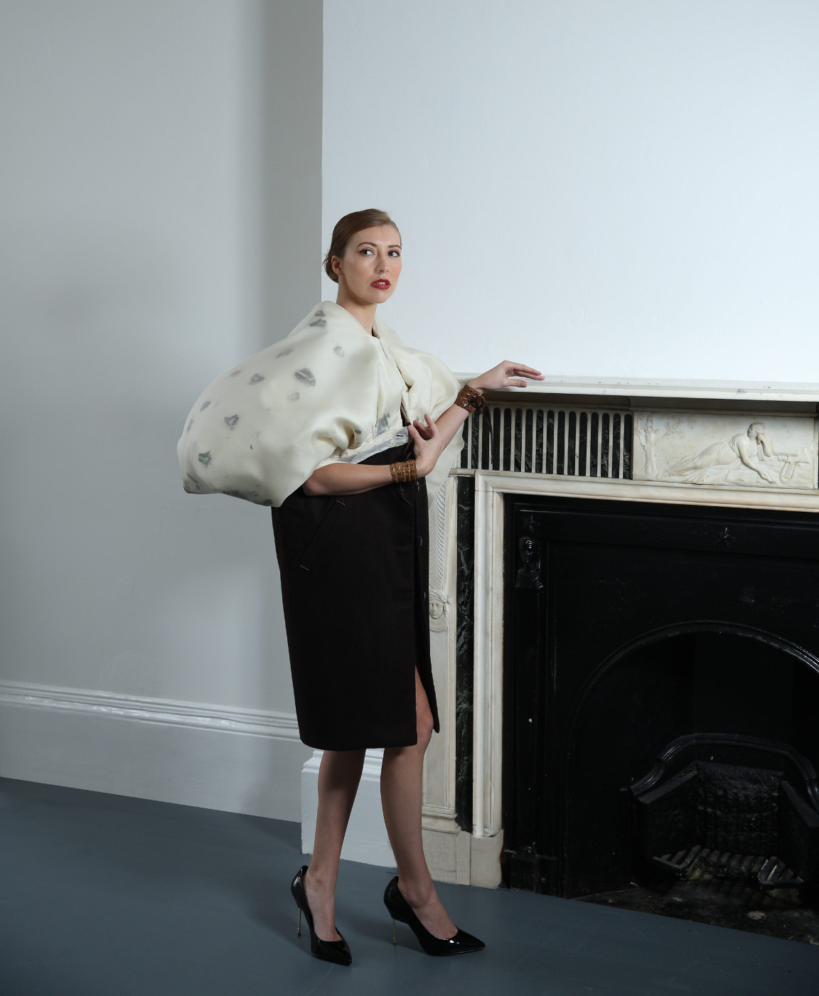 angelo fair couture dress collection butterfly coat silk